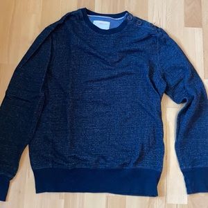 Like new banana republic blue sweater w/ 3 buttons